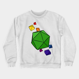 Gay Pride Colors Dice Crewneck Sweatshirt